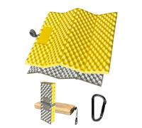 HAFITH Foam Hiking Seat, Sit Pad, Sit Pads for Backpacking, Seat Cushion with Carabiner Clips, Carry Bag, Sitting pad, Waterproof Foam Seat for Camping, Hiking, Outdoor, Yellow