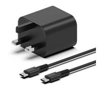 Hafiuege 60W Charger for Switch 2, 20V/3A Fast Charging Compatible with Nintendo Switch 2/Switch/OLED/Lite, Switch Dock, Pro Controller & Steam Deck, Support TV Mode, with 5FT USB C Cable