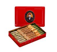 Hafiz Mustafa 1864 Istanbul Baklava Pastry Box - Baked Baklava Dessert Snacks Made from Fresh Phyllo Dough Sheets, Pistachio, Hazelnut, Walnut - Turkish Sweets Tray Gift Ideas for Birthday, Christmas