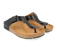 HAFLINGER Bio Memphis mules toe separators unisex leather (black 1764), size 39