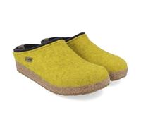 HAFLINGER Grizzly Kris Felt Slippers Felt Clog, citrus, 9 UK