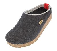 Haflinger Grizzly Kris, Unisex Adult's Open Back Slippers, Grey (Graphit 277), 6 UK (39 EU)