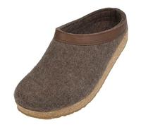 Haflinger Grizzly Torben, Unisex Adults' Open Back Slippers, Brown (63 braunmeliert), 4 UK (37 EU)
