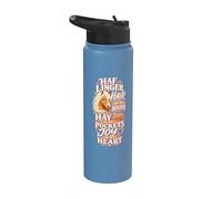 Haflinger Horse Equestrian Hay Lover Stainless Steel Insulated Water Bottle