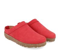 HAFLINGER MALMO UNISEX CLOGS BLACK LEATHER WITH SOFT FOOTBED SLIPPERS MALMÖ