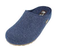 Haflinger Michel, Unisex Adults’ Unlined low house shoes , Blue (Jeans 72) , 6.5 UK (40 EU)
