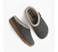 Haflinger PANDA Womens Felt Clogs Anthracite - UK 7