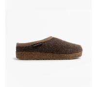 Haflinger PANDA Womens Felt Clogs Brown - UK 4