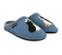 Haflinger PINGU Womens Slippers Powder Blue - Size UK 4