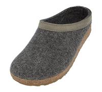 Haflinger Unisex Adult Grizzly Torben Slippers,Graphite 77, 38 EU (38 EU)