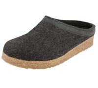 Haflinger Unisex Adult Grizzly Torben Slippers,Gray (graphite 77), 11.5 UK (47 EU)