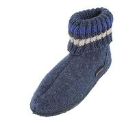 HAFLINGER Unisex Kids’ Hüttenschuh Paul Hi-Top Slippers, Blue (Jeans 72), Child 10 UK (27 EU)