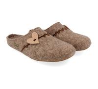 Haflinger - Women's Everest Coeur - Slippers size 3,5-4,5, brown
