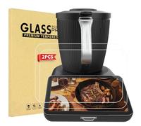 HAFOEEP 2-Pack Screen Protector for Vorwerk Thermomix TM7 Tempered Glass Film TM7 Accessories, HD Clear,Anti-Scratch, 9H Hybrid-Glass Film Includes Installation Kit