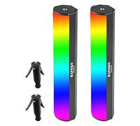 HAFOKO 2 Pack W200 RGB Handheld Light Wand Video LED Lighting Handheld Light Photography Light Vlog w Magnetic CRI95+ 2500K-9000K Built-in Battery 3000mAh Compatible with Vlogging YouTube TikTok