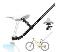 HAFOKO Bike Tail Mount Kit with 47" Invisible Selfie Stick compatible with Insta360 X5-X,Bicycle Handlebar Clamp Mount compatible for GoPro 13-3 for Cycling Motocycle Boat Shooting,Third-Person Shot