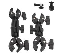 HAFOKO Motorcycle Handlebar Double Clamp Mount Compatible for Insta360 X5-X | Adjustable Clamp Fits 15-41mm Handlebars, for Motorcycles, Bicycles, UTV and ATV POV Footage Outdoor Riding Vlog Recording