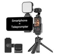 HAFOKO OSMO Pocket 3 Phone Mount Holder with 1/4 Threaded Hole and Cold Shoe Expansion Frame for light mic compatible with DJI OSMO Pocket 3 Accessories