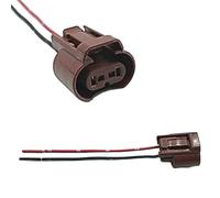 HAFRILY 2Pcs For Toyota Honda Headlight Wiring Connector Replacement HIR2 HB4 9006 Headlight Bulb Connector Socket Wiring Loom Harness
