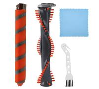 HAFRILY 2Pcs Hard&Soft Brush Roller Replacement with Shark Attachments, Anti Hair Wrap for Shark NV800 HV380 NV680 DuoClean Vacuum, Include Microfiber Cloth & Crevice Tool