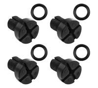 HAFRILY 4Pcs Radiator Bleed Screw 17111712788 Compatible with BMW 3 Series E30 E36 E46 Mini 11537793373 Coolant Tank Vent Valve Radiator Drain Screws with O-Ring Washer