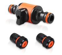 HAFRILY Gardena Regulating Valve Set 3/4 Inch Connector, Stopcock, Hose Connector for Quick Hose Coupling, Sealing Connection, Hose Connection, Pack of 3