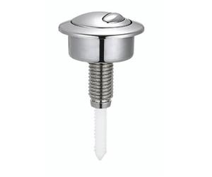 HAFRILY Toilet Flush Button Adjustable Toilet Push Button Flush Replacement, Dual Flush Toilet Push Button for Twyford Optima 49, 39-42mm (Sliver)