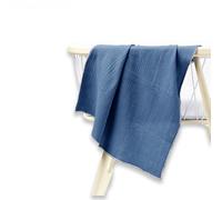 HAFY BABY Muslin Swaddle Blankets for Newborns, 4 Layer (1 Pack), 110x80 cm, Navy Blue, Baby Skin-Friendly, Soft and Breathable,%100 Organic Cotton, Girls & Boy Essentials, Oeko-tex100