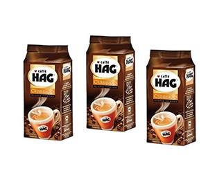 Hag Caffe Classico -Aroma Inteso Naturally Decaf 250G Brick - 3 Pack 250 Grams