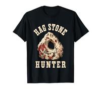 Hag Stone Hunter Adder Rock Holey Pebble Vintage Print T-Shirt