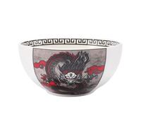 Hagary Dragon Rice Bowl Ceramic Bowl Japanese Korean Soup Bowl Pasta Salad Dessert Small Serving Bowl Housewarming Wedding Gifts Designed in Korea (No chopsticks) (Black, 10 oz - 1pc)