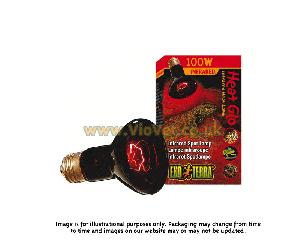 Hagen Heat Glo Infared Heat Lamp Screw Fit - R20 - 100w