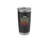 Hagen Name Hagen Personalized Name First Given Stainless Steel Insulated Tumbler