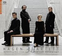 Hagen Quartett - Beethoven: String Quartet Rasumowsky; Mozart: Quartet k428; Webern: op5 & 9