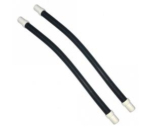 Hagen Vicenza/Venezia filter ribbed hosing, Short Under Tank Ribbed Connection Hosing x2 - One Size