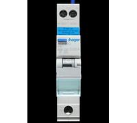 Hager 10A 1P RCBO 30mA, Type A - ADA310G