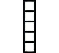 Hager 10153025 Wall Plate and Switch Cover Black Aluminium 90.7 mm 365.1 mm