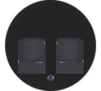 Hager 11812045 - Cover Protection Dirty Label Double R1/R3 Black