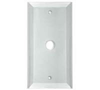 Hager 1311 Glass Plate with Bezel 1 Pole Polar White