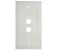 Hager 1392 Flat Glass Plate 2 Poles White
