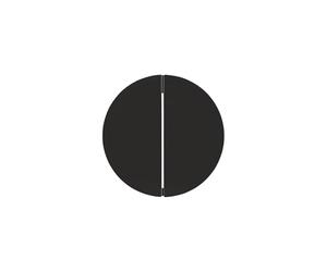 Hager 16232045 Double Key - R1/R3 Black Gloss