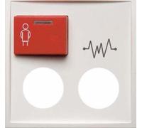 Hager - 2 Output Cap with Push Button Call Red Series 1/3/Pump Pump 7