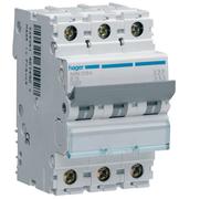 Hager 16A 3P TPN MCB 10kA, Type B - NBN316A