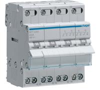Hager 4 Pole 40A Modular Changeover Switch - SFT440