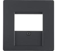 Hager 6810336086 - Cap USB Charging Socket q.x, Anthracite