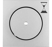 Hager - Actuator Plate Push Button Timer B1/B7 Aluminium
