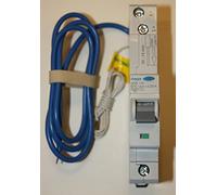 Hager ADB116 AC Class Commercial and Industrial Electronic RCBO, 1 Pole, 1 Module, Type B, 10 kA Breaking Capacity, 30 mA Sensitivity, 16 A Current