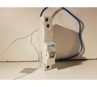 Hager ADN132 AC Class Domestic Electronic RCBO, 1 Pole, 1 Module, Type B, 6 kA Breaking Capacity, 30 mA Sensitivity, 32 A Current