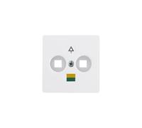 Hager Arsys - Central Plate for Tomas equipotencial for Mechanism 1061 Polar White