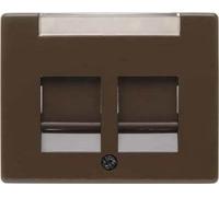 Hager Arsys Central Plate Modular Jack Brown